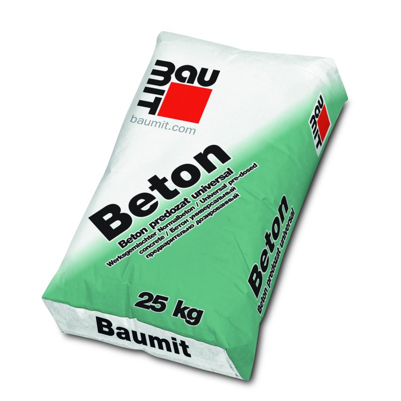 Beton predozat universal uscat, Baumit, gri, interior / exterior, 25 kg