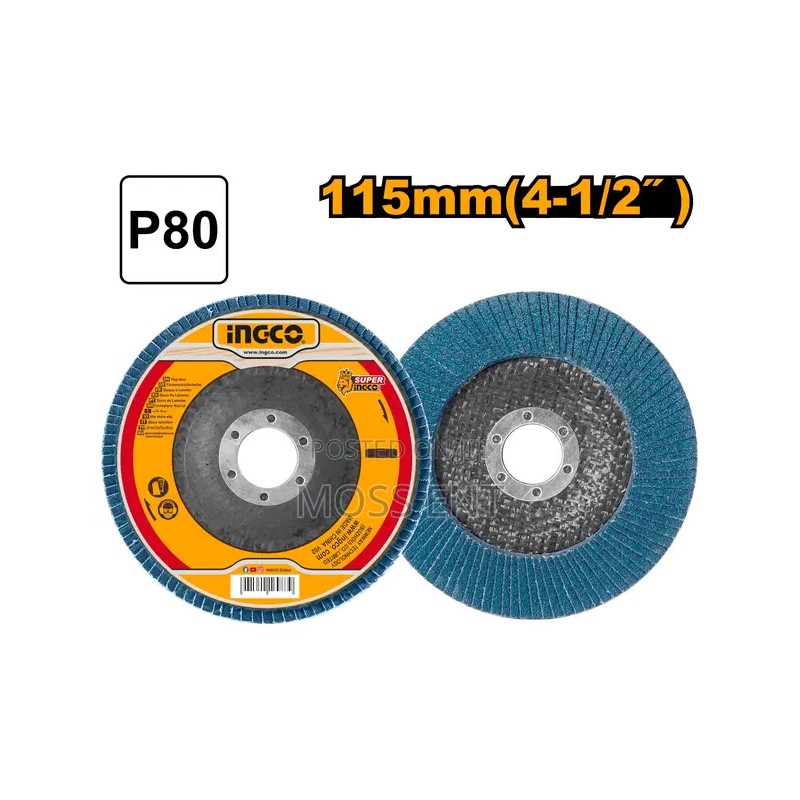 Disc abraziv lamelar cu zirconiu, P80, 115mm