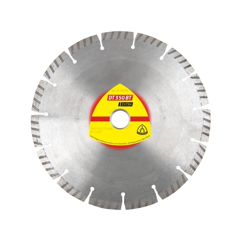 Disc diamantat debitare Klingspor DT 350 BT , 125x2.4x22.23mm, 9 Segmente