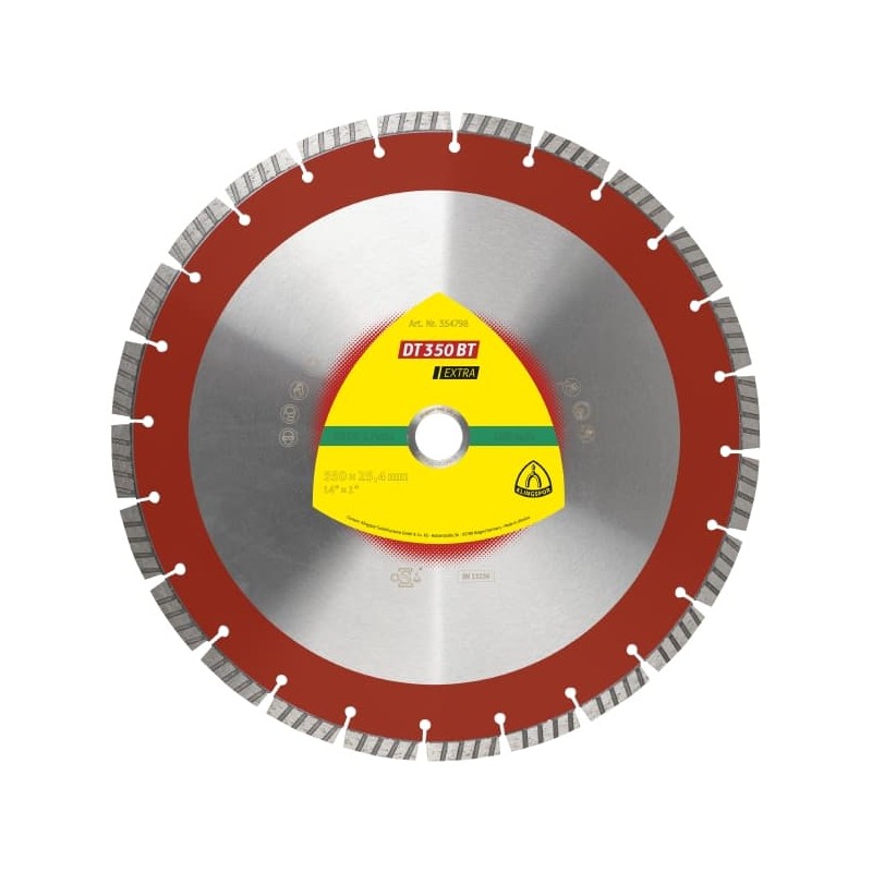 Disc diamantat debitare Klingspor DT 350 BT , 350x3x25.4mm, 24 Segmente