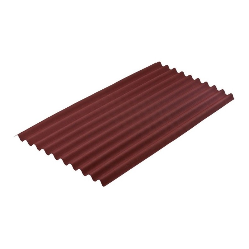 Placa Onduline Base, rosie, 850 x 2000 mm, 2,6 mm grosime