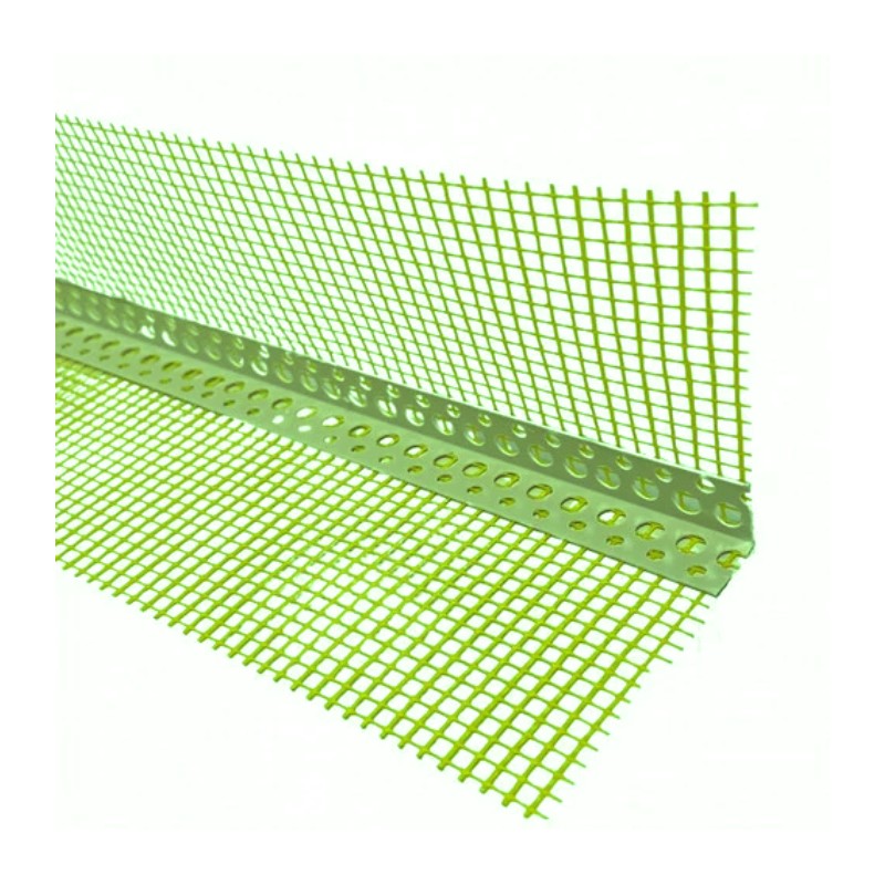 Profil PVC, Coltar cu plasa, 160g, 10x10cm, 2.5m, verde