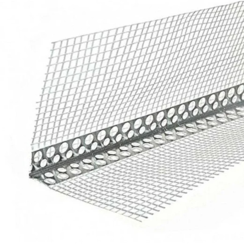 Profil, Coltar cu plasa, aluminiu, 145gr, 100x100 mm, 2.5m