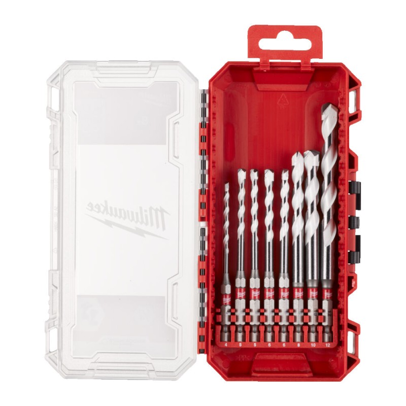 Set de burghie multimaterial cu coada Hex 1/4" - 8 bucăți, set1 Gen.2, (4932493871)