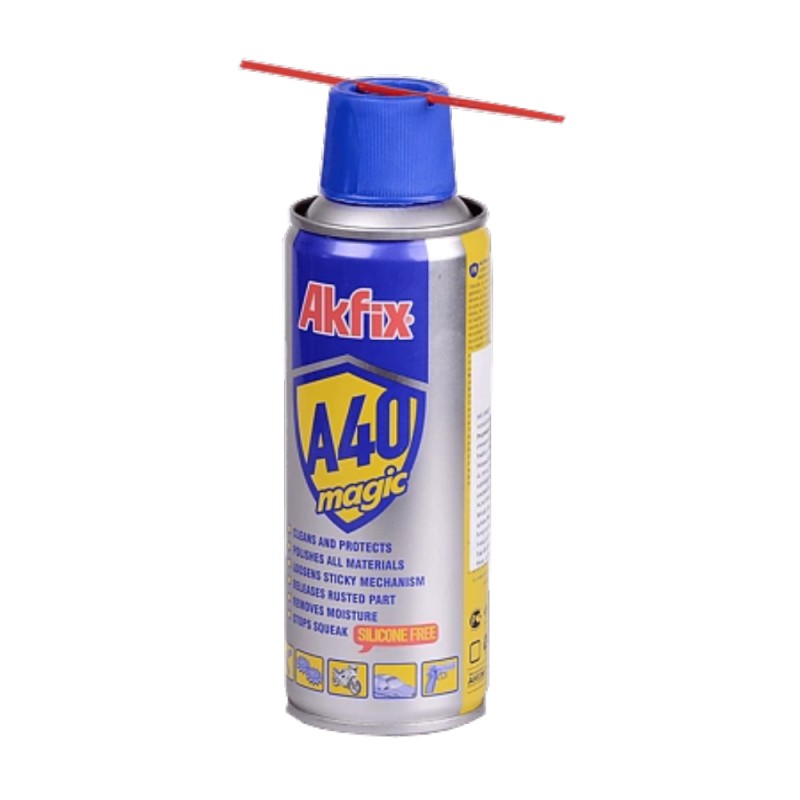 Spray tehnic lubrifiant Akfix A40 Magic, 200 ml, fara silicon