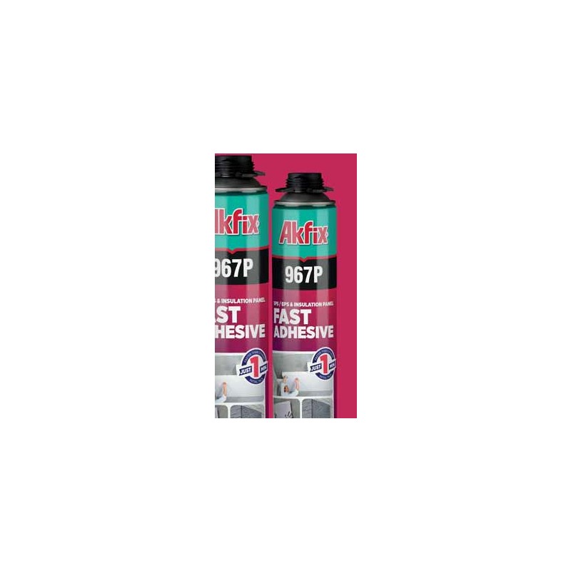 Spumă adeziv rapid pentru pistol, Akfix  967P, 750ml, 850gr