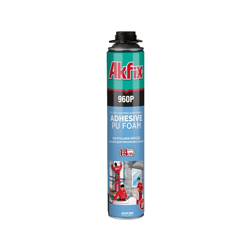 Spuma adeziva poliuretanica Akfix 960P, EPS, 900 ml