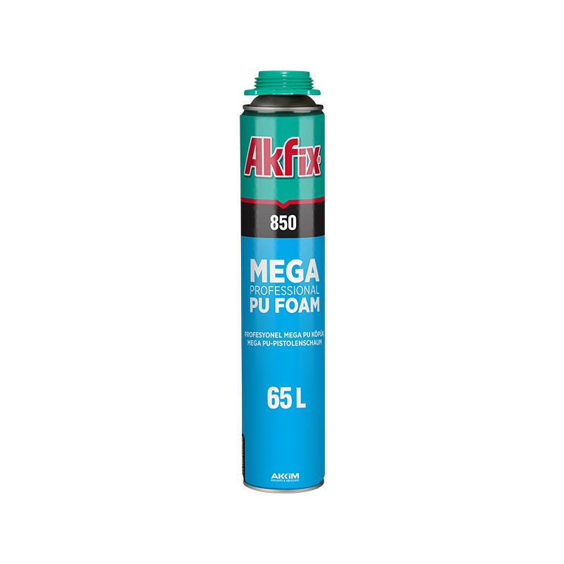 Spuma mega PU de montaj pistol 850ml AKFIX 850