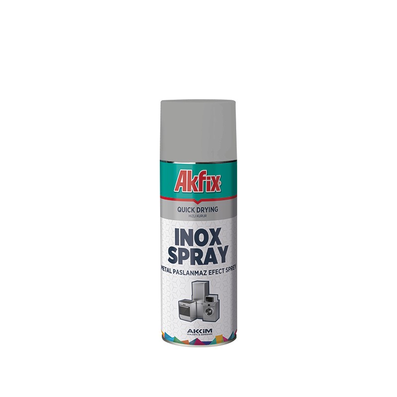 Vopsea spray cu efect de Otel (inox) Akfix, 400ml                      